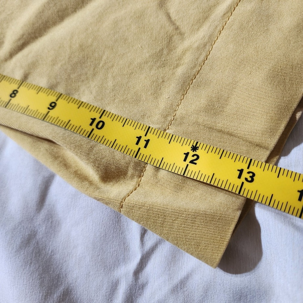 Prada Milano Shorts Mens 42 (32) Mustard Yellow Good Tailored Cotton Blend Italy - Picture 8 of 10